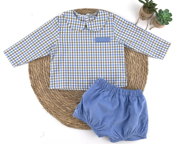 Conjunto Bebé Niño Cuadros