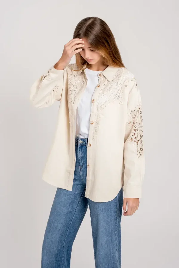 Sobrecamisa Premium Crochet