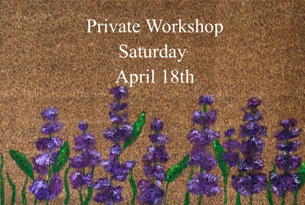 Private "Lavender" Door Mat Paint Workshop