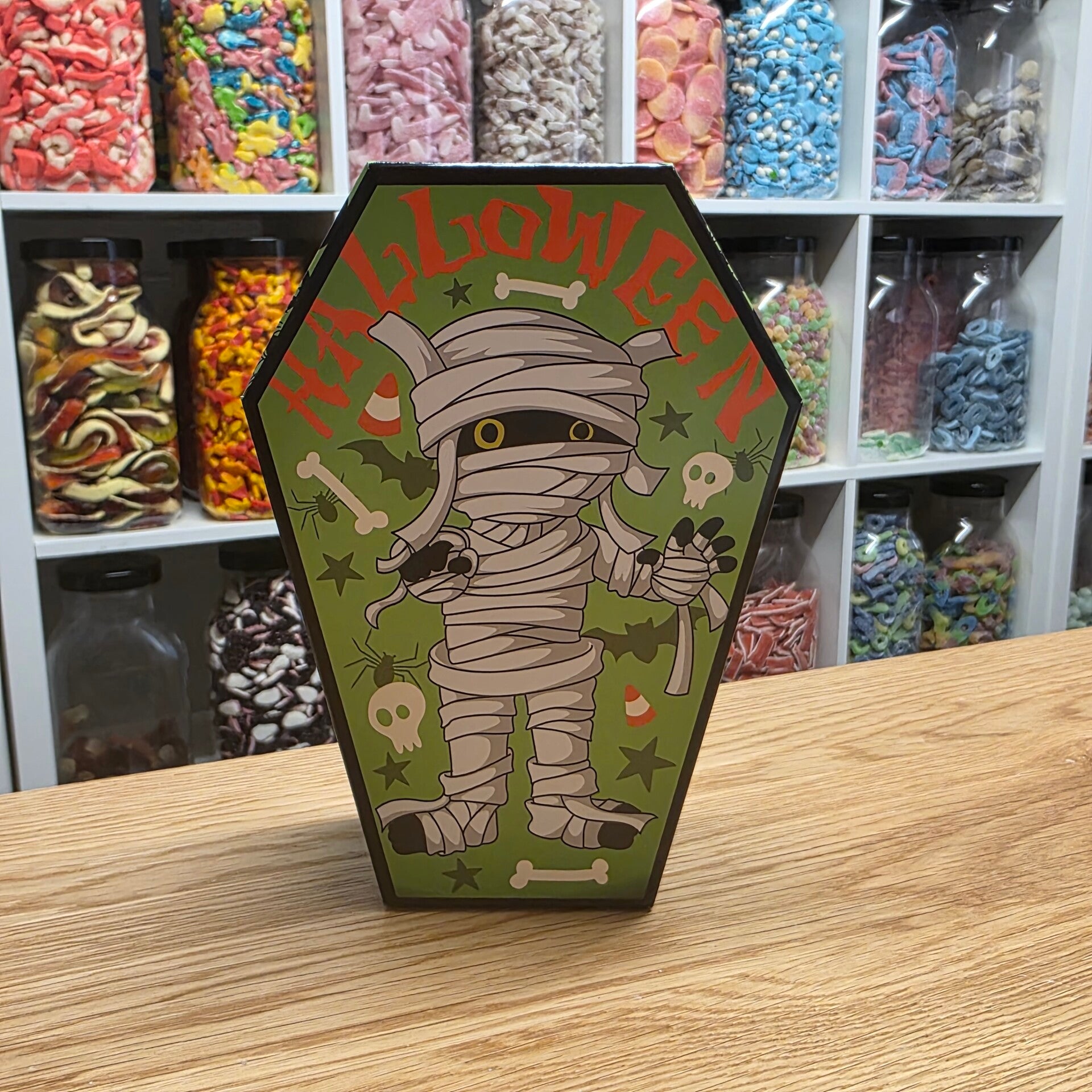 Green Coffin Halloween Box