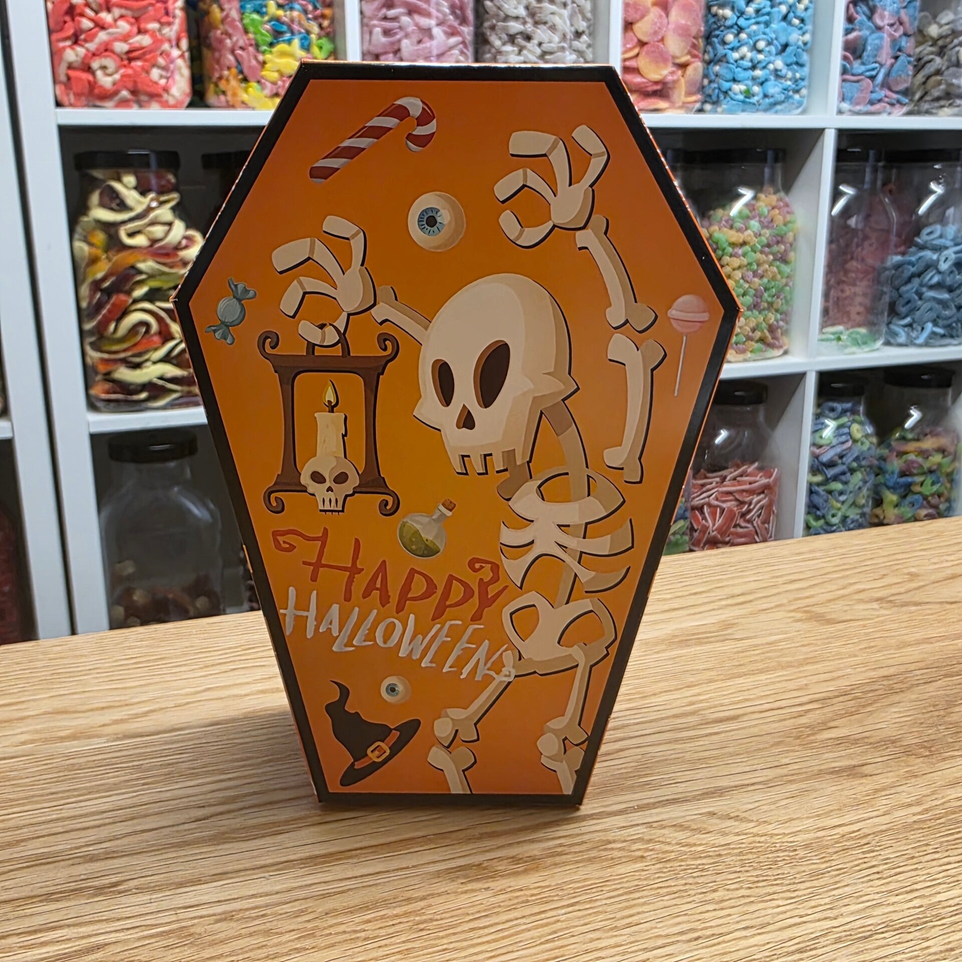 Orange Coffin Halloween Box