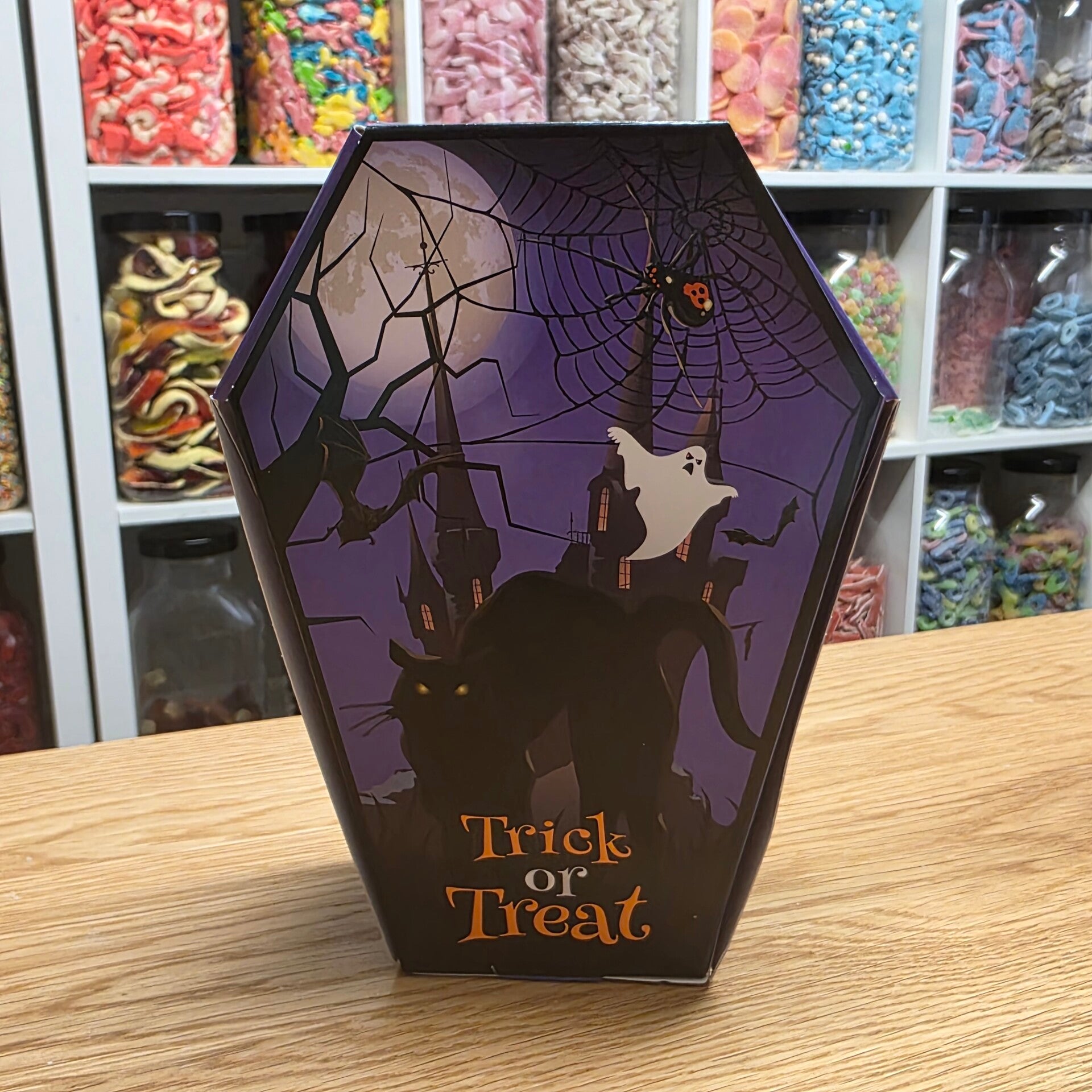 Purple Coffin Halloween Box