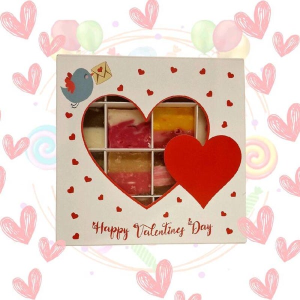 Assorted Fudge Box 600g - Lots of Flavours - Also Customisable - Valentines Box - Please see the description.
