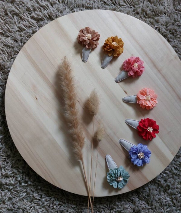 Gestoffeerde kliklak speldjes Chrysant