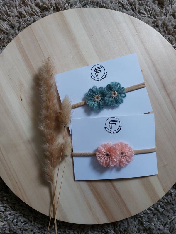 Haarbandje Wool Flower
