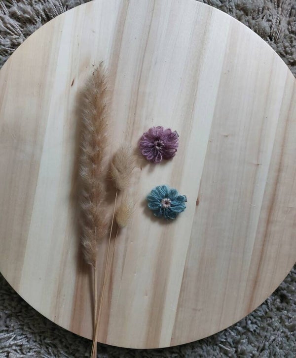 Alligator speldjes Wool Flower