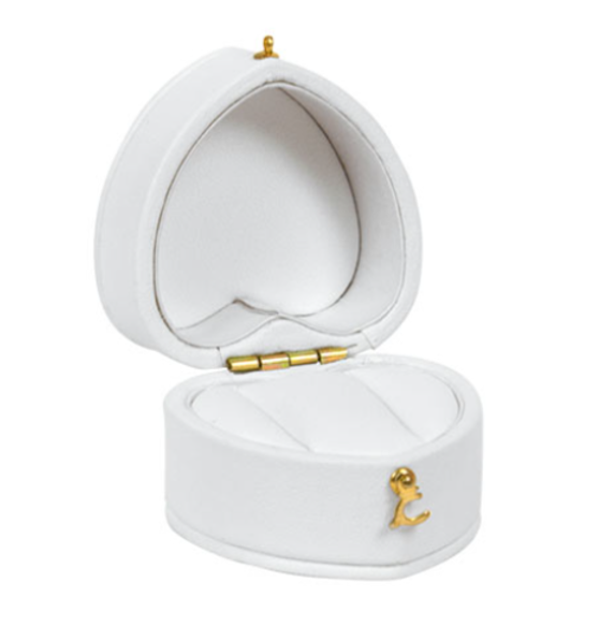 Ringdoosje hartje twee ringen