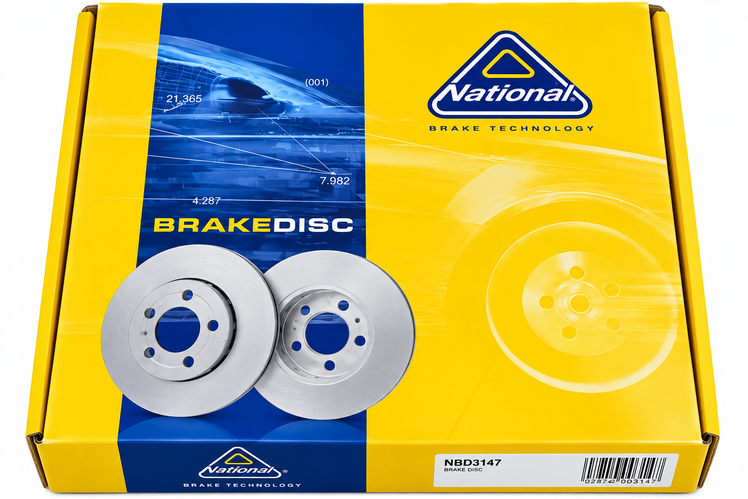 Disque de frein avant Ford EcoSport – National NBD2147 – 300 × 25 mm