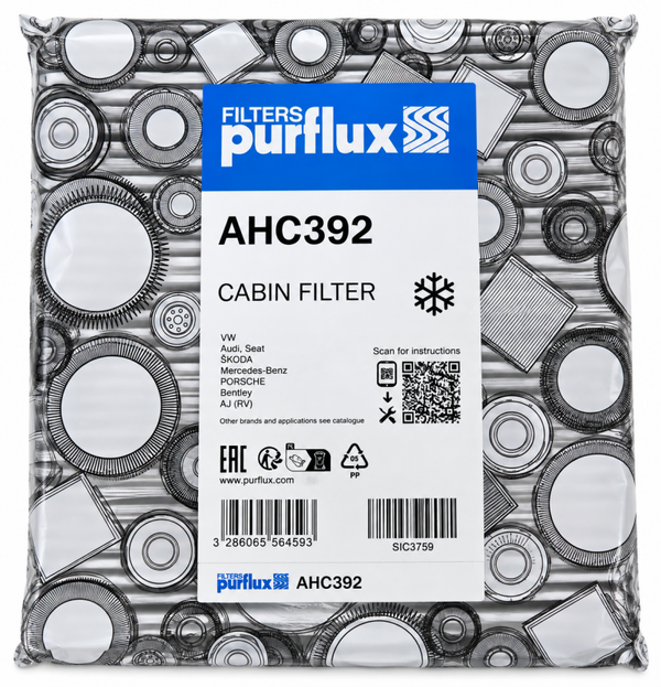 Filtre d’habitacle PURFLUX à charbon actif