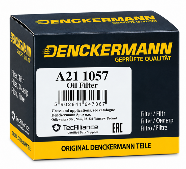 Filte a huile DENCKERMANN A211057 :