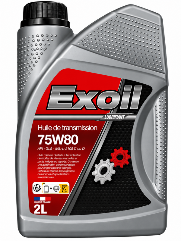 Huile de boite 75W80  Exoil 2L