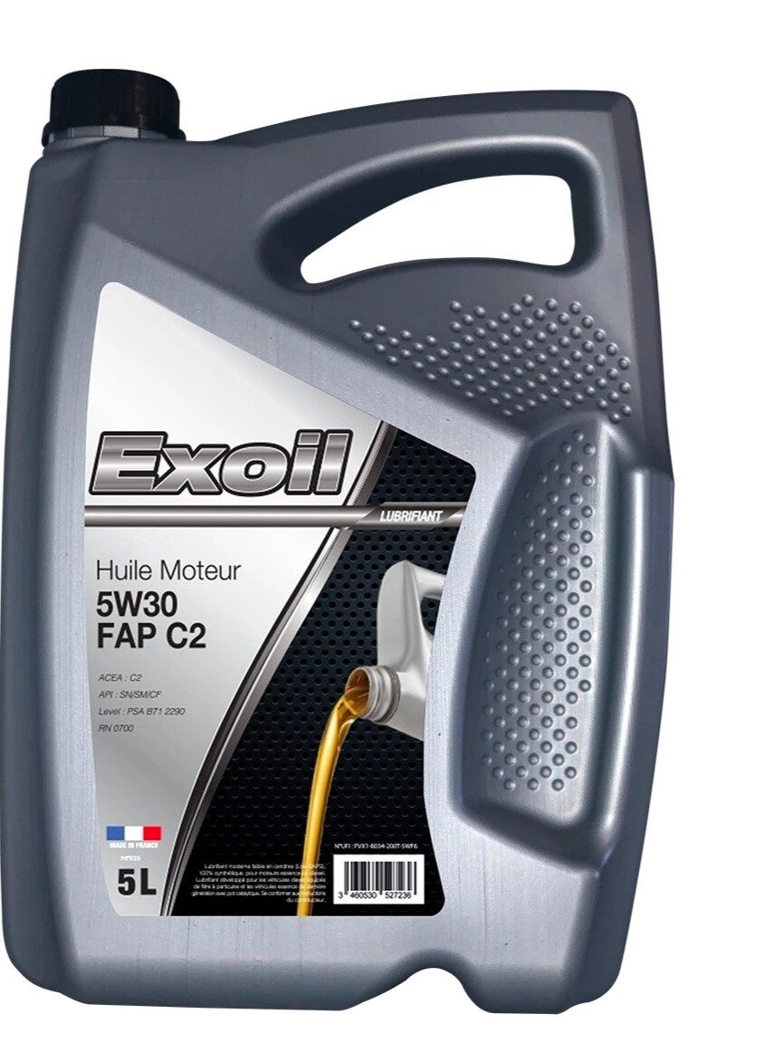 Huile Moteur 5w30 FAP C2 Exoil 5L