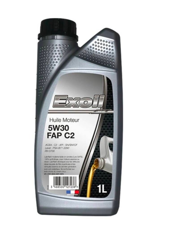 Huile Moteur 5W30 FAP C2  EXOIL 1L