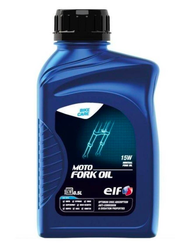 Huile de fourche Moto Fork Oil ELF minérale 15w