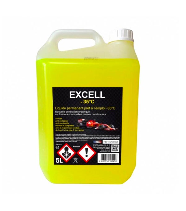 Liquide de refroidissement jaune EXCELL 5L