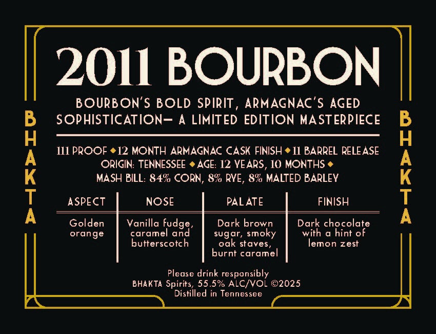 2011 Bourbon Shelf Talker