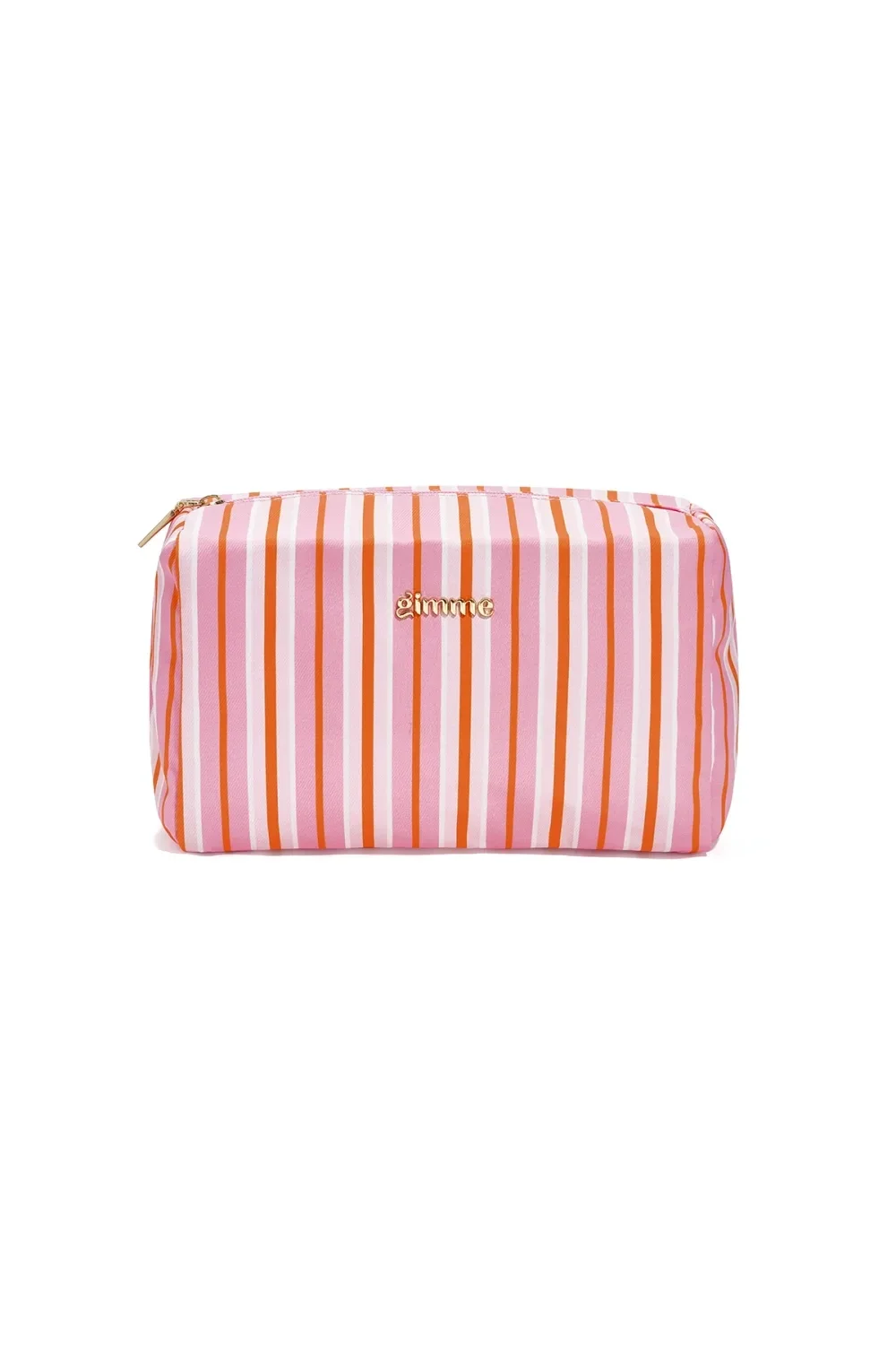 Toilettas groot stripe pink