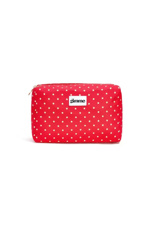 Toilettas groot stars rood