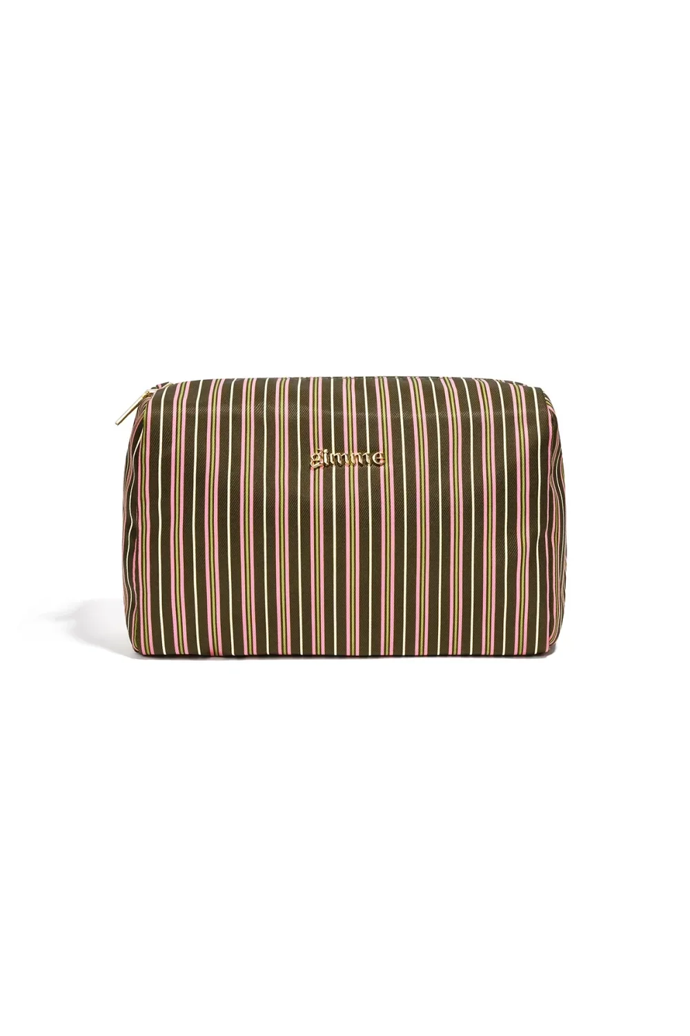 Toilettas groot stripe grass green
