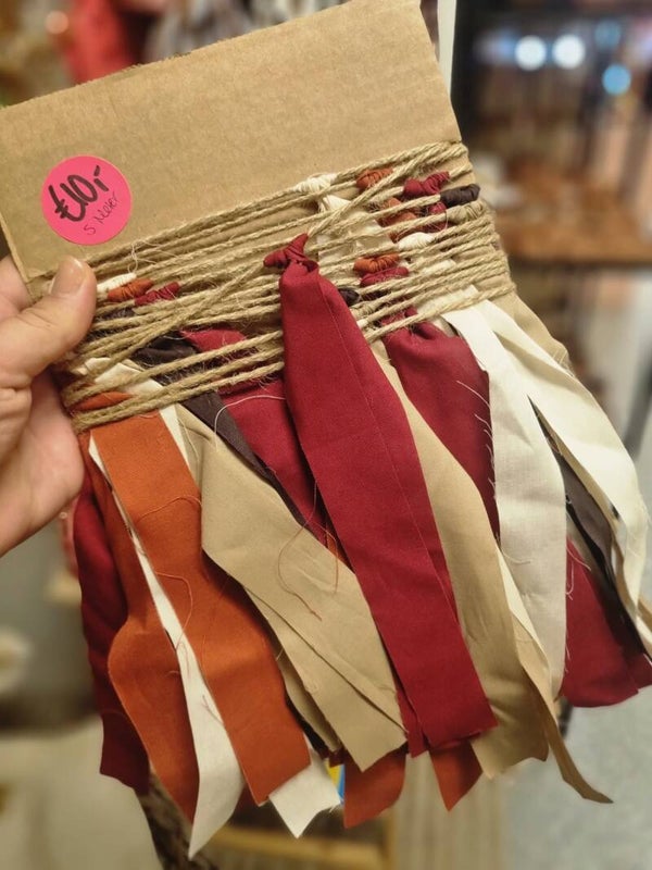 Geknoopte slinger brique/bordeaux/taupe/beige/bruin