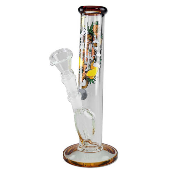 Black Leaf Hanuman Bong Bent 25cm