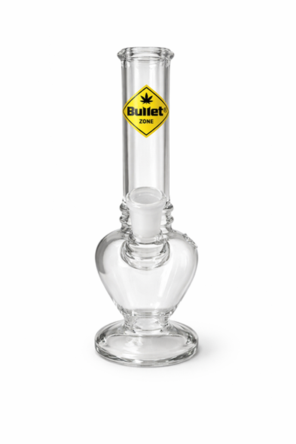 Glass Bong, 18.5 cm high, 2 rings, 14.5 mm