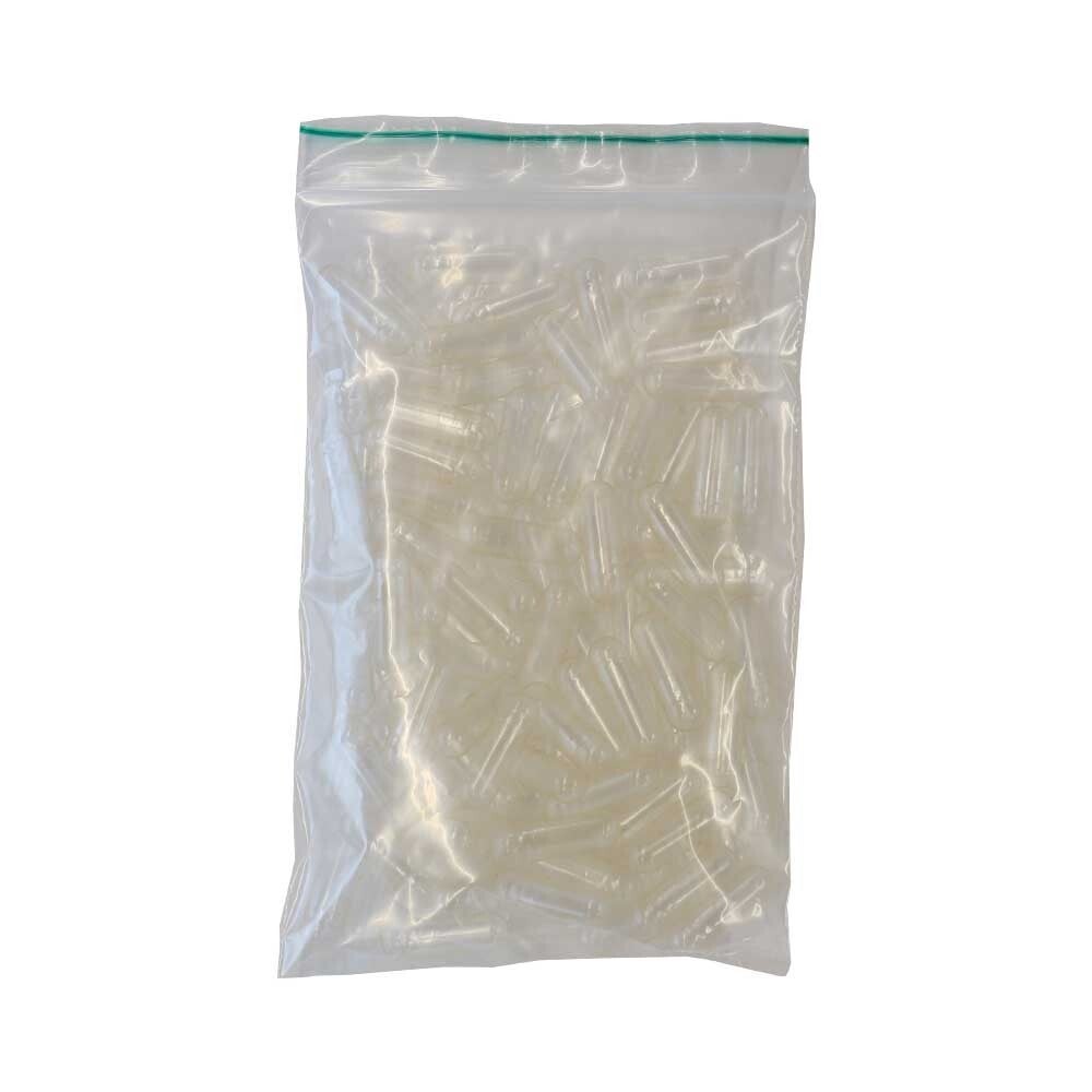 Caps transparant, vega size 0 - 100 pcs