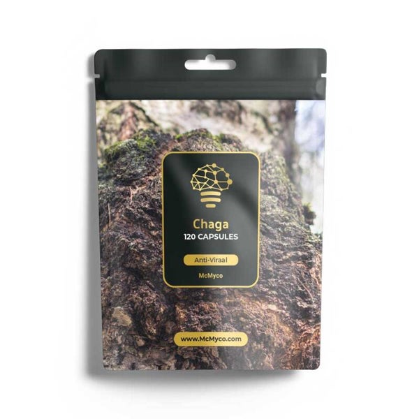 Pouch Chaga extract capsules - 120 stuks