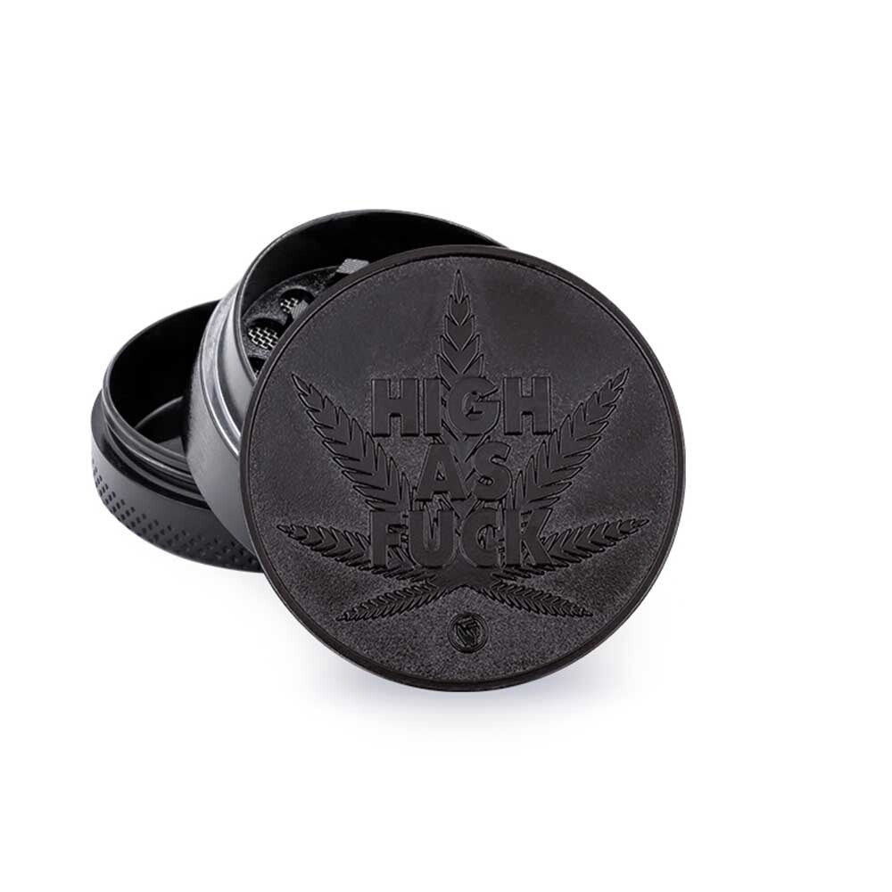 Metal Grinder Black High As Fuck 40 mm 3parts