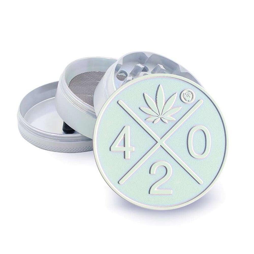 Metal Grinder Icy Pearl 420 Logo 60 mm 4parts