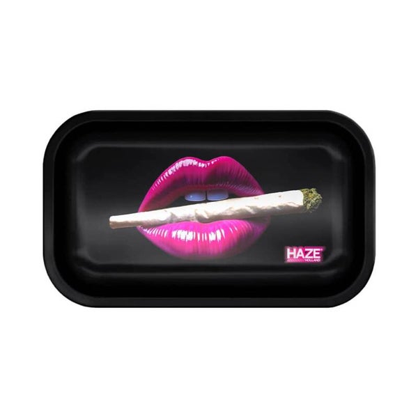 Metal Rolling Tray - Kiss & Kush - 27x16cm