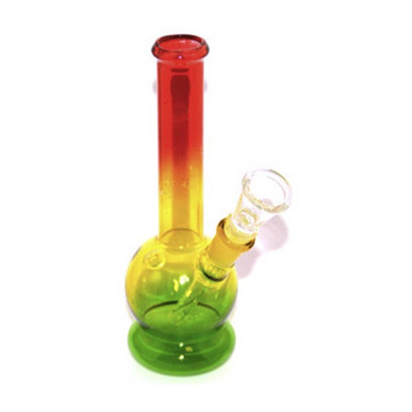 Rasta Glass Bong - 18cm