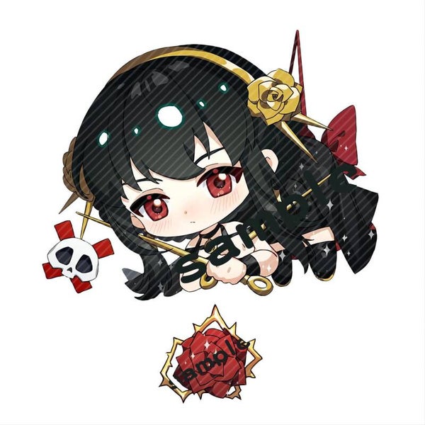 Spy X Family Yor acrylic Keychain-3