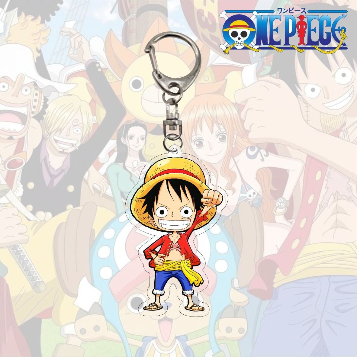 One Piece keychain- Luffy