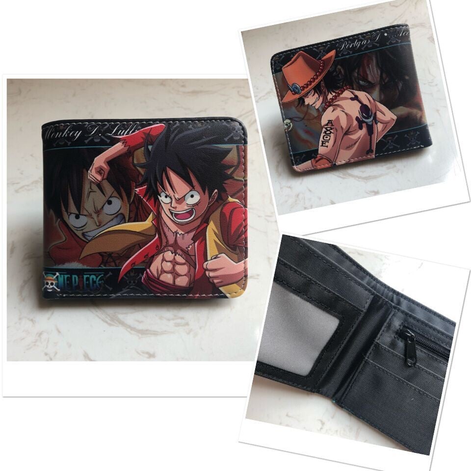 One Piece themed wallet- Ace x Luffy