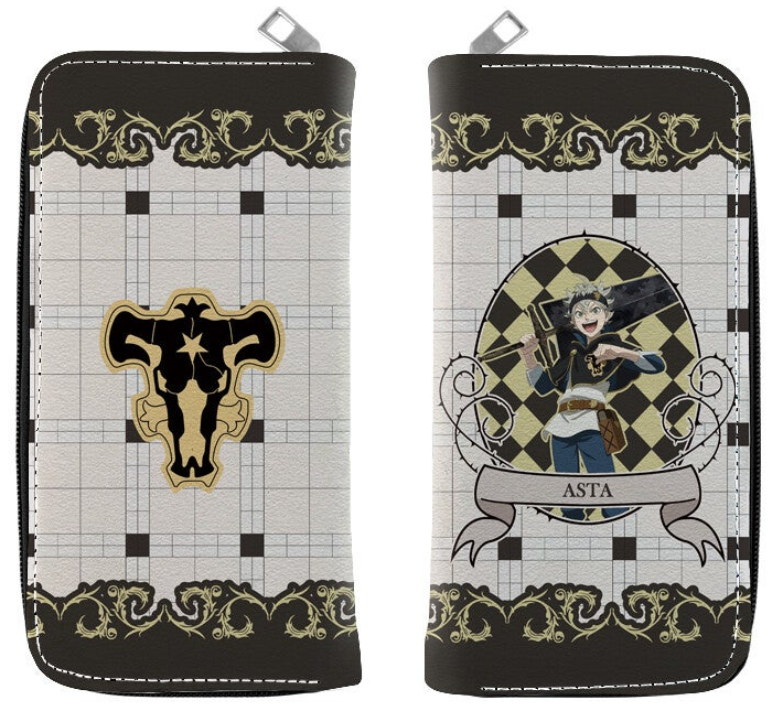 Black Clover anime wallet- Asta