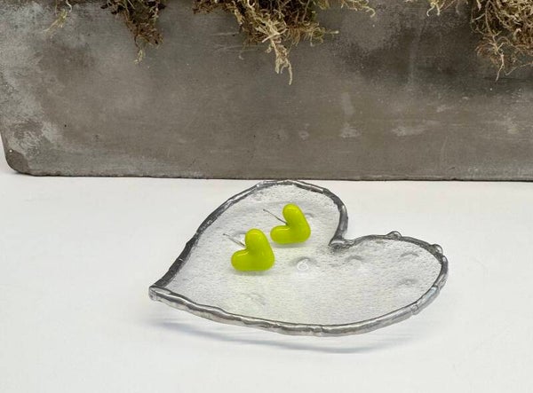 Harten oorbel, Groen | Granny