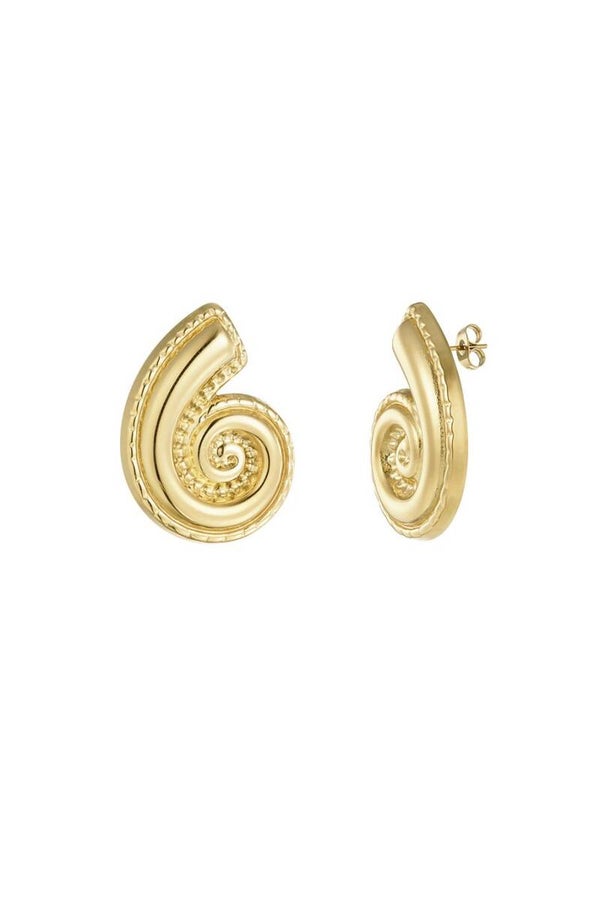 Twisted shell earrings