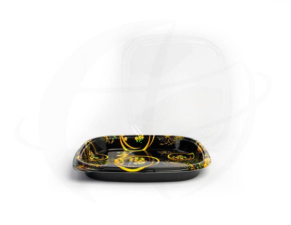 Sushi Tray  HP32 Flowers met deksel  325x325x39mm 100st