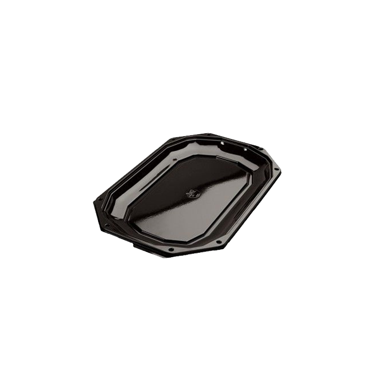 Catering Schalen, Klikschaal zwart 1vak met DEKSEL CS430-280 430 x 280mm