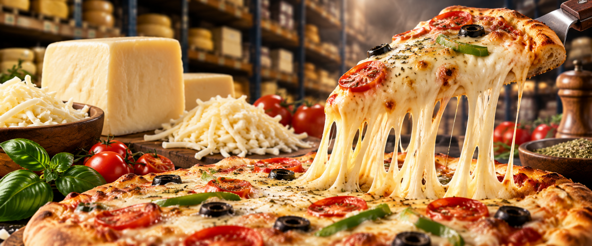 Pizzakaas en kaasproducten voor de horeca