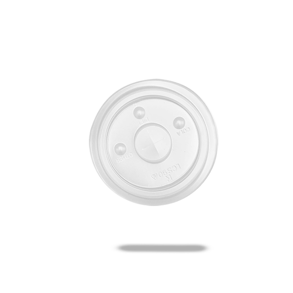 Deksel PS 90mm met insnede voor milkshake of cola beker