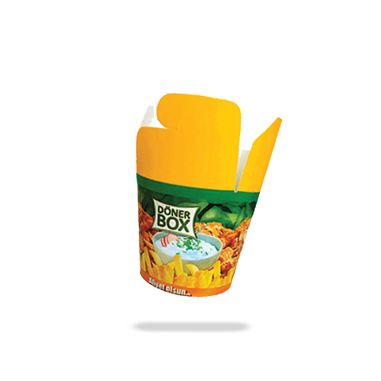 Döner kebab box 16oz - 50 stuks