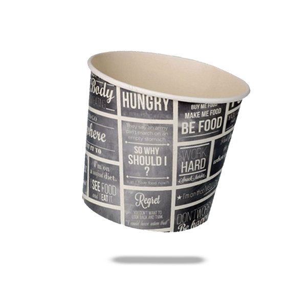 Food Bucket Red Lines 85oz x 200 stuks