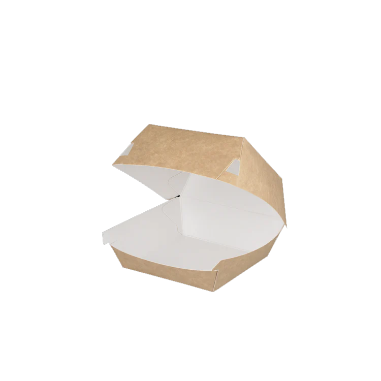 Hamburgerbakje Groot kraft - BIO 100 st