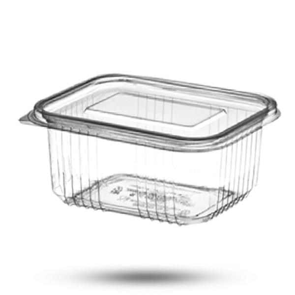 Saladebak met vast deksel 750cc x 100St