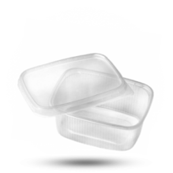 Sausbakjes+D. 125cc Rechthoekig x 250 stuks