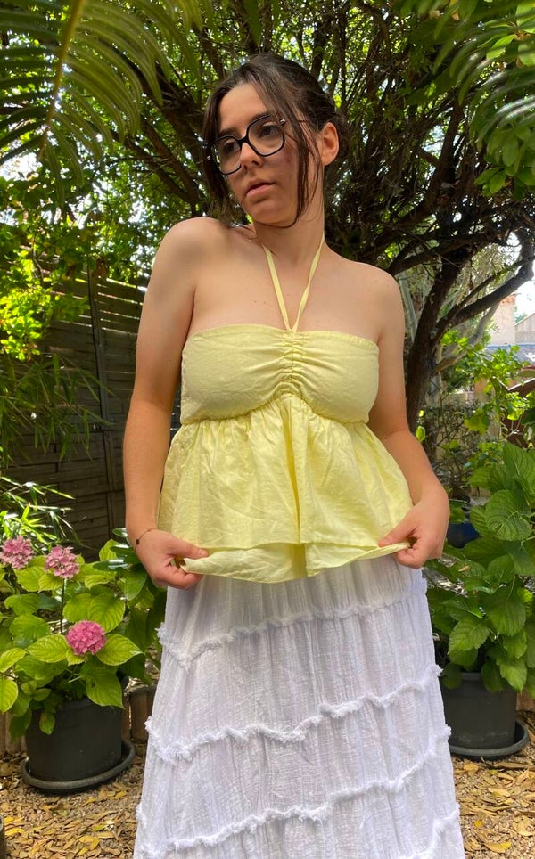 Top Sophia jaune