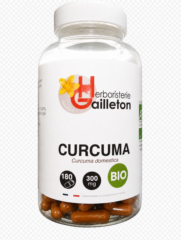 Curcuma Bio - 180 gélules (qualité supérieure)