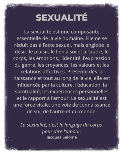 La sexuaité, c'est le langage du corps pour dire l'amour. Jacques Salomé. Louis Fogang, sexothérapie.